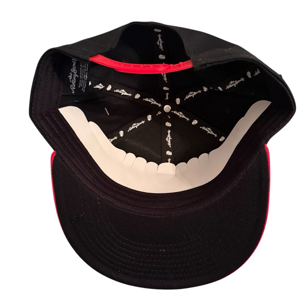 NEW The Rolling Stones Sticky Fingers Snapback Hat Black and Red - Picture 8 of 12